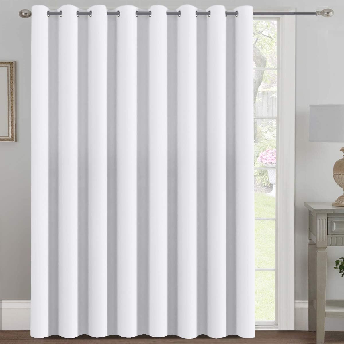 H.VERSAILTEX Room Darkening Curtains for Living Room Blackout Thermal Insulated Energy Efficient Winow Treatment Extra Long Curtains/Drapes, Grommet Top, One Panel