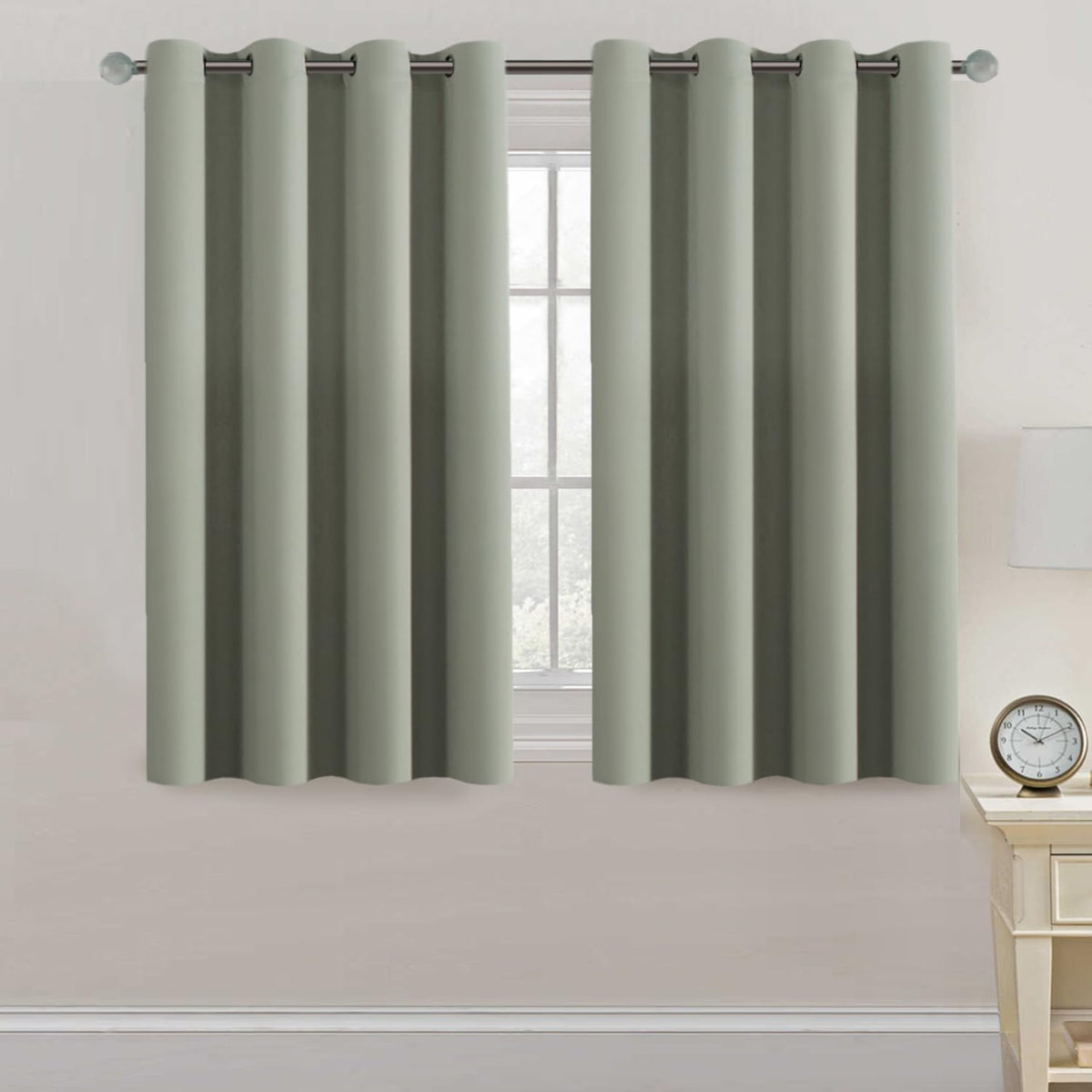 2pcs H.VERSAILTEX Light Blocking Curtain for Living Room Thermal Insulated Window Treatment Panel/Drape for Dining Room, Elegant Soft Curtain for Bedroom Grommet Top One Panel