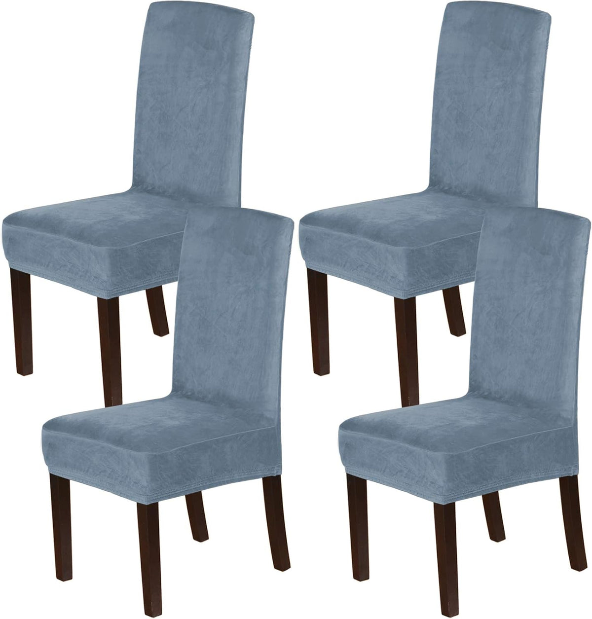 H.VERSAILTEX Velvet Dining Chair Covers Stretch Parson Chair Slipcovers, Set of 2