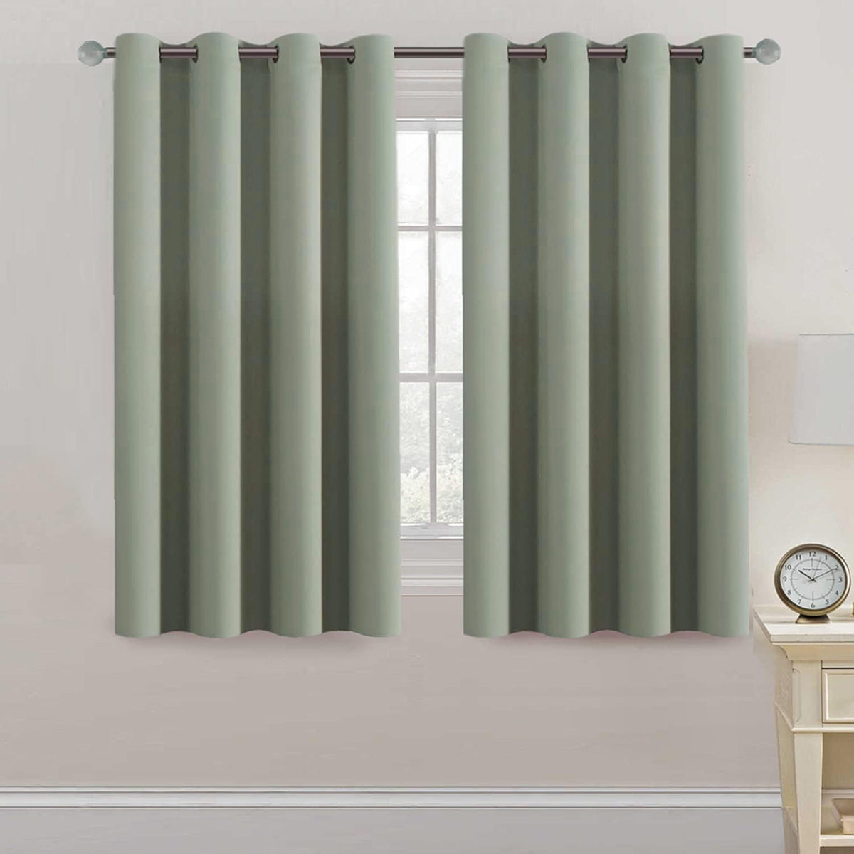 H.VERSAILTEX Room Darkening Curtains for Living Room Blackout Thermal Insulated Energy Efficient Winow Treatment Extra Long Curtains/Drapes, Grommet Top, One Panel