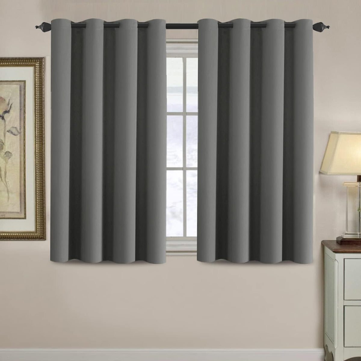 H.VERSAILTEX Room Darkening Curtains for Living Room Blackout Thermal Insulated Energy Efficient Winow Treatment Extra Long Curtains/Drapes, Grommet Top, One Panel