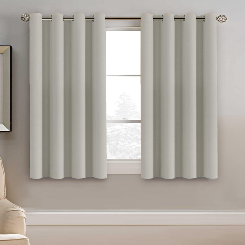 h.versailtx Blackout Thermal Insulated Treatment Extra Long Grommet Top Solid Color Curtains