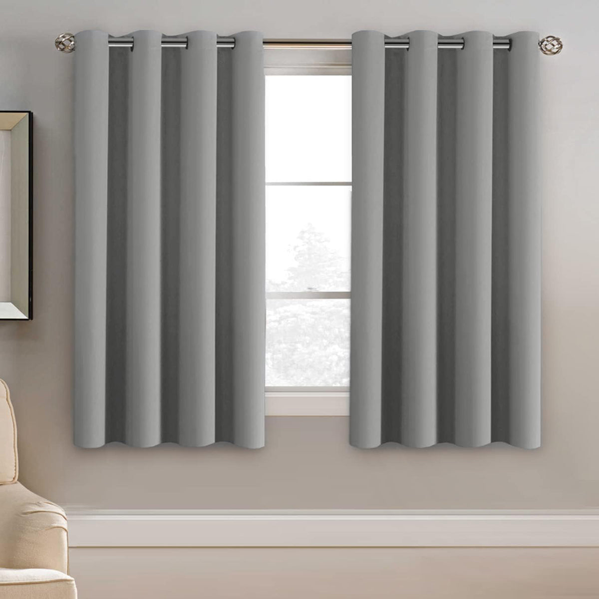 H.VERSAILTEX Room Darkening Curtains for Living Room Blackout Thermal Insulated Energy Efficient Winow Treatment Extra Long Curtains/Drapes, Grommet Top, One Panel