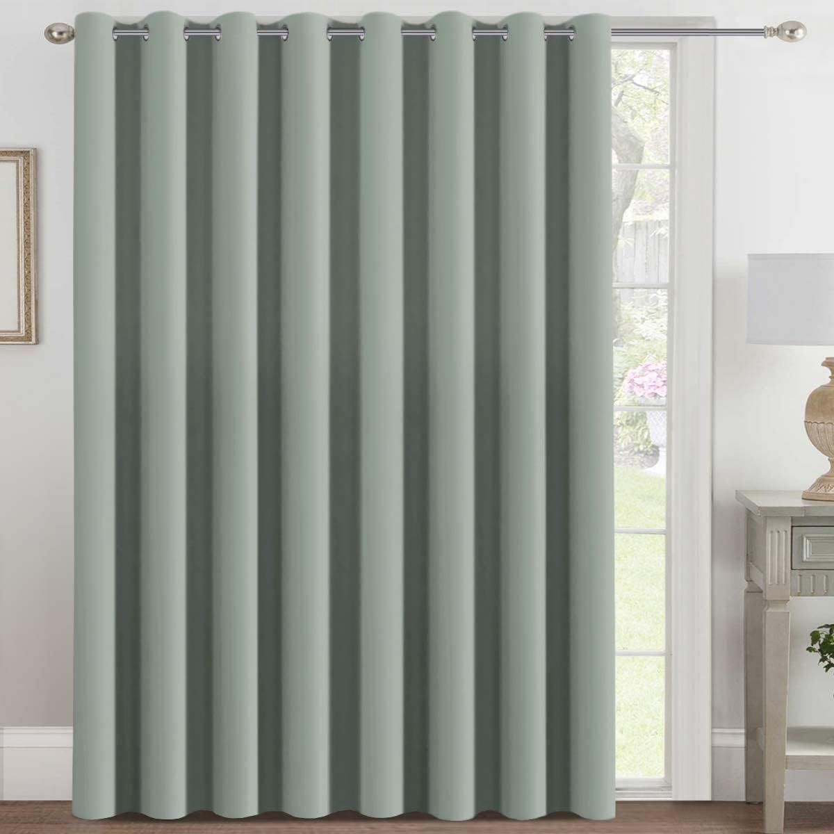 2pcs H.VERSAILTEX Light Blocking Curtain for Living Room Thermal Insulated Window Treatment Panel/Drape for Dining Room, Elegant Soft Curtain for Bedroom Grommet Top One Panel