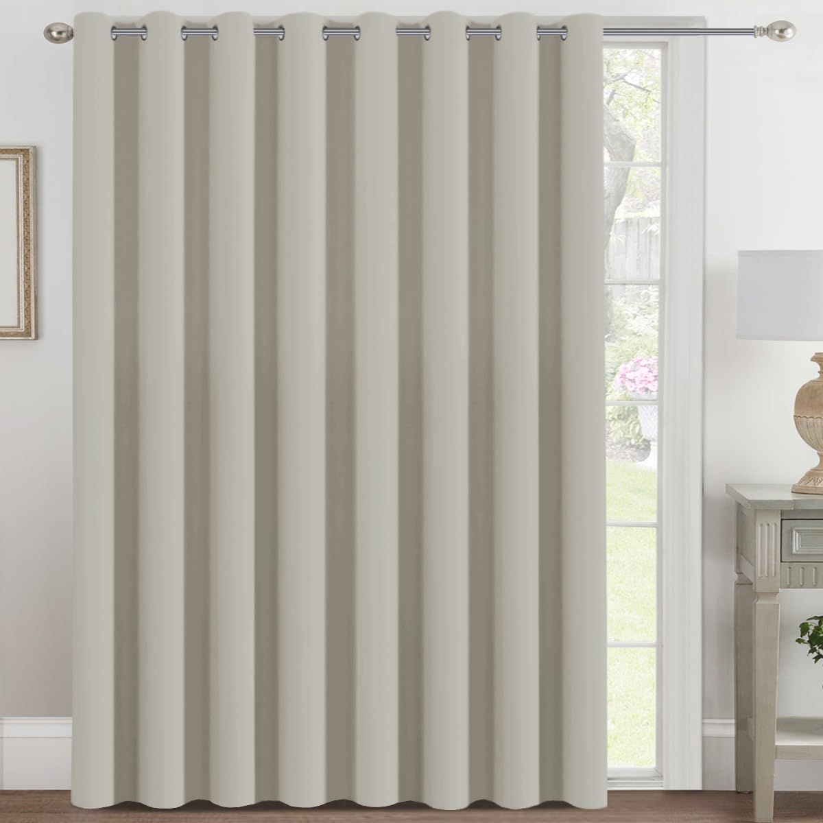 2pcs H.VERSAILTEX Light Blocking Curtain for Living Room Thermal Insulated Window Treatment Panel/Drape for Dining Room, Elegant Soft Curtain for Bedroom Grommet Top One Panel