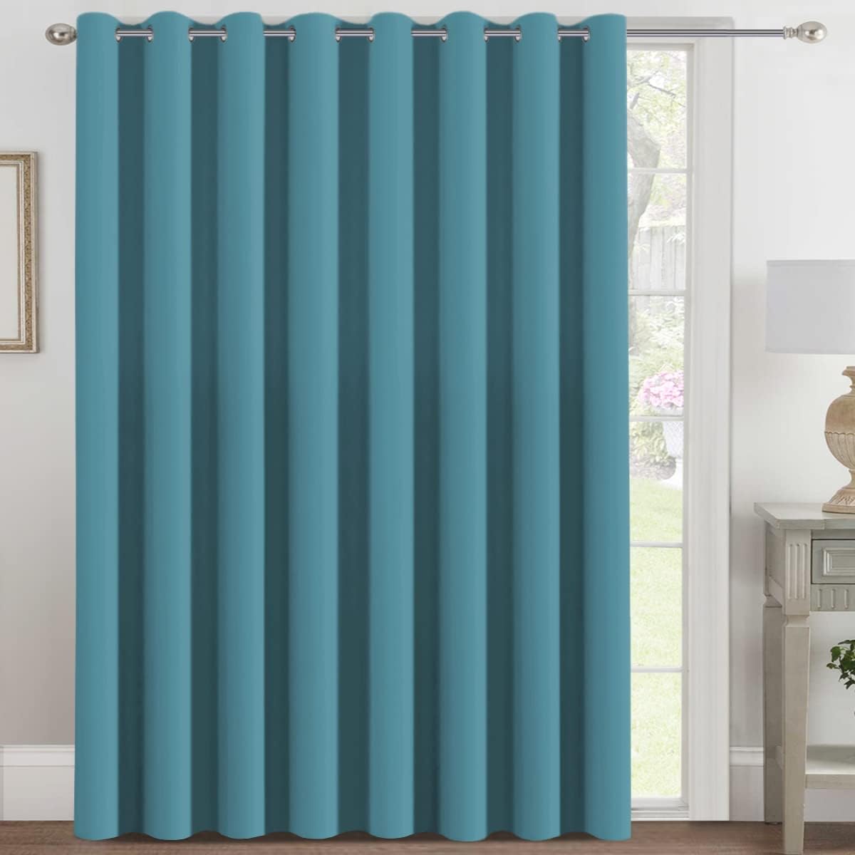 H.VERSAILTEX Room Darkening Curtains for Living Room Blackout Thermal Insulated Energy Efficient Winow Treatment Extra Long Curtains/Drapes, Grommet Top, One Panel