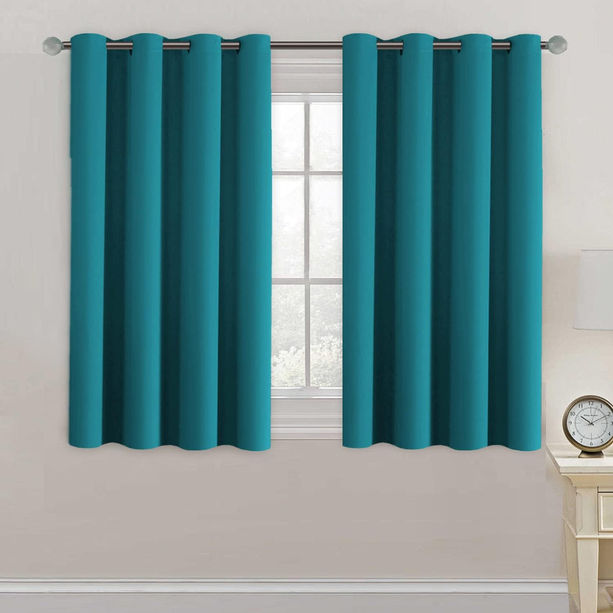 2pcs H.VERSAILTEX Blackout Curtains for Bedroom 84 Inches Length Thermal Insulated Window Curtains for Living Room, Christmas Deals Curtain Panels, Antique Grommet