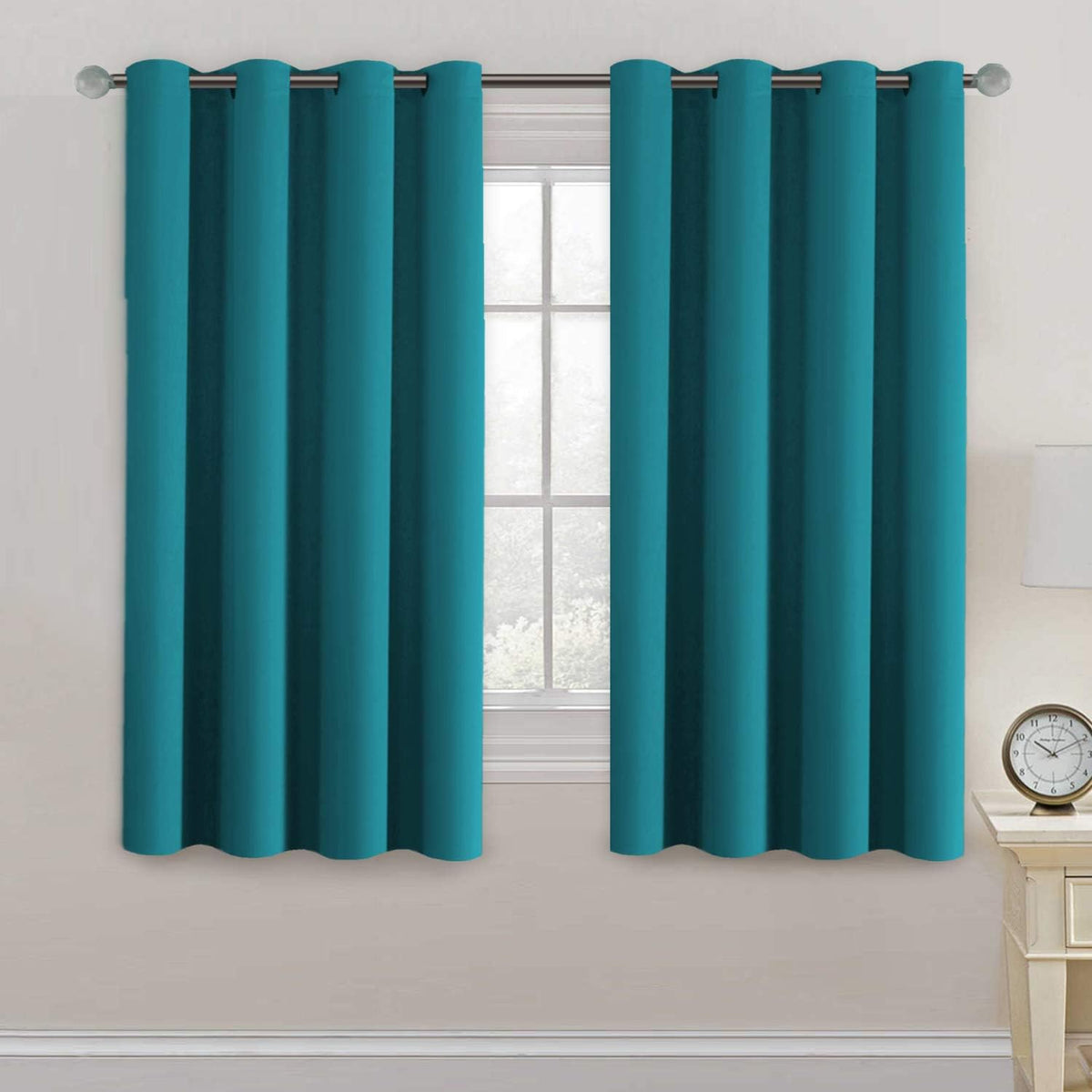 2pcs H.VERSAILTEX Blackout Curtains for Bedroom 84 Inches Length Thermal Insulated Window Curtains for Living Room, Christmas Deals Curtain Panels, Antique Grommet