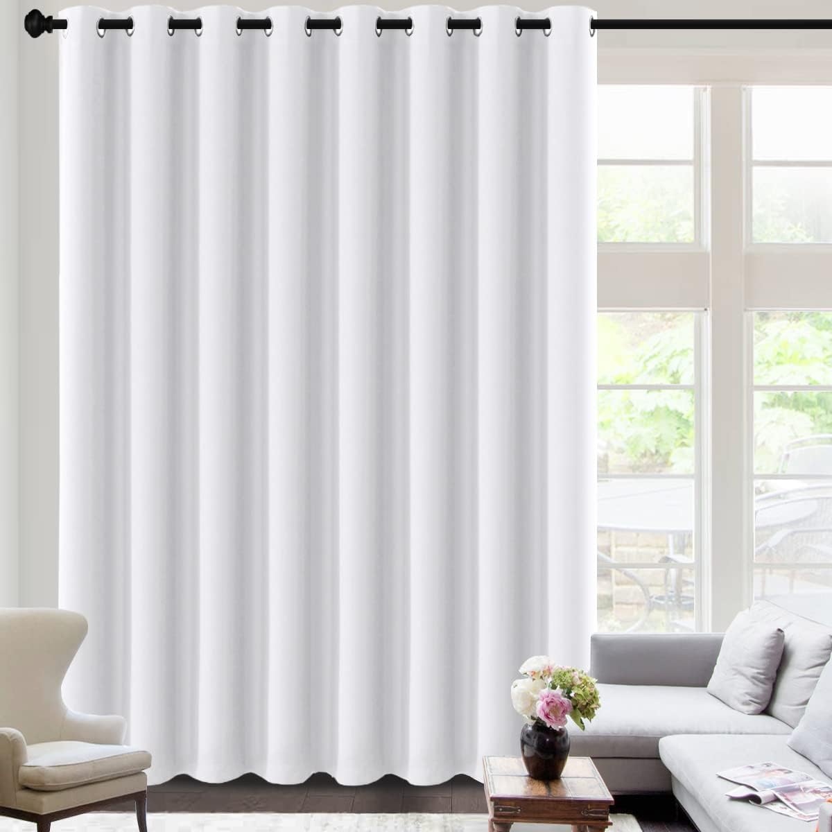 2pcs H.VERSAILTEX Light Blocking Curtain for Living Room Thermal Insulated Window Treatment Panel/Drape for Dining Room, Elegant Soft Curtain for Bedroom Grommet Top One Panel