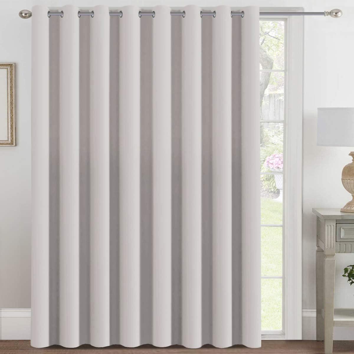 H.VERSAILTEX Room Darkening Curtains for Living Room Blackout Thermal Insulated Energy Efficient Winow Treatment Extra Long Curtains/Drapes, Grommet Top, One Panel