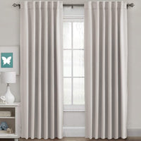 2 pcs H.VERSAILTEX Blackout Curtains Thermal Insulated Window Treatment Panels Room Darkening Blackout Drapes for Living Room Back Tab/Rod Pocket Bedroom Draperies