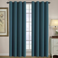 2pcs H.VERSAILTEX Blackout Curtains for Bedroom 84 Inches Length Thermal Insulated Window Curtains for Living Room, Christmas Deals Curtain Panels, Antique Grommet