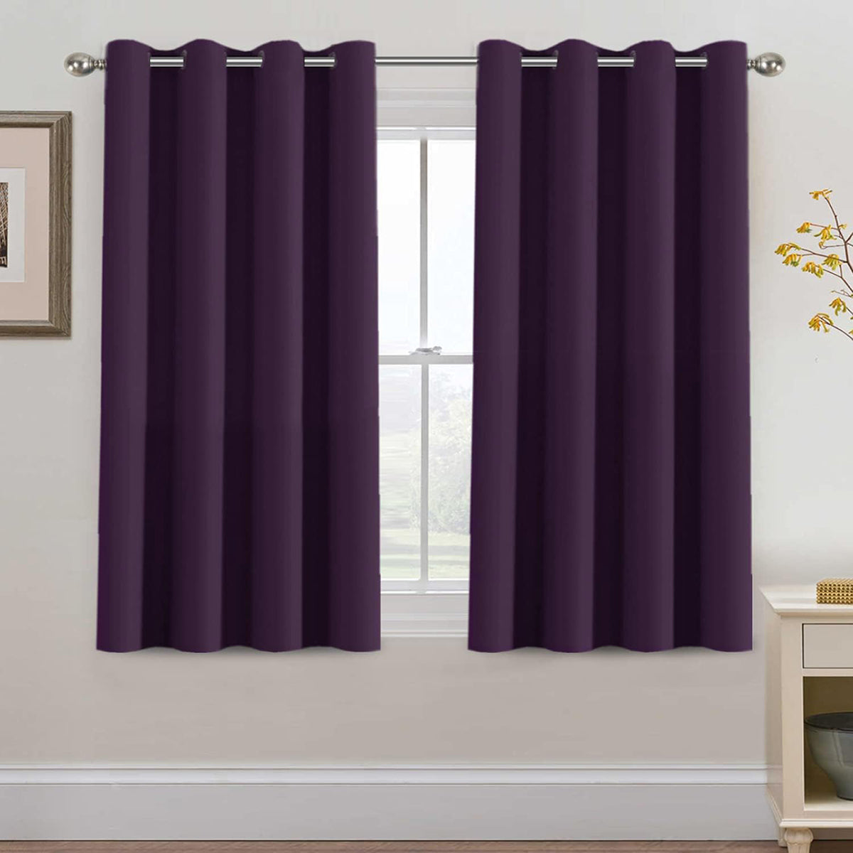 H.VERSAILTEX Room Darkening Curtains for Living Room Blackout Thermal Insulated Energy Efficient Winow Treatment Extra Long Curtains/Drapes, Grommet Top, One Panel