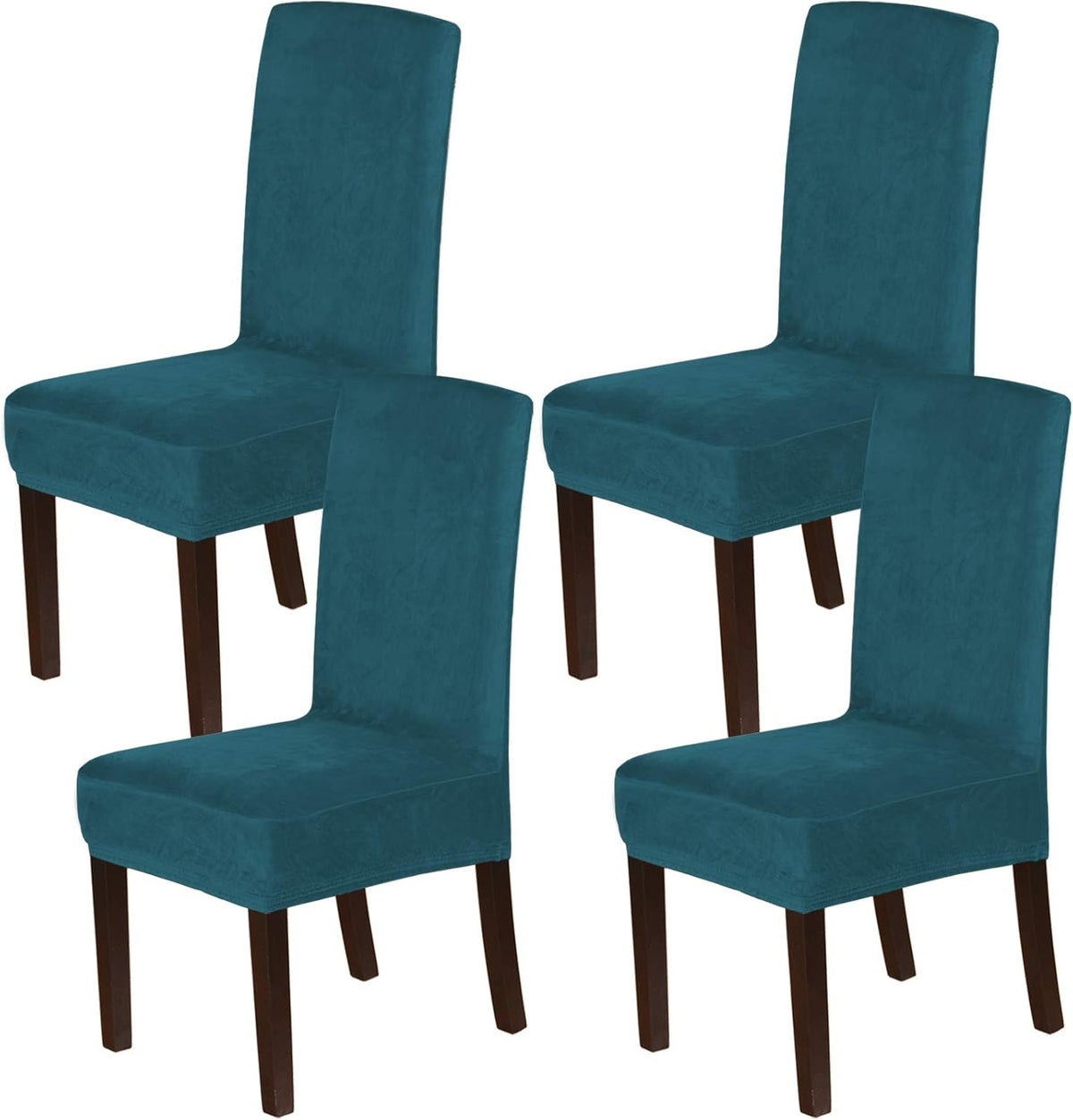 H.VERSAILTEX Velvet Dining Chair Covers Stretch Parson Chair Slipcovers, Set of 2