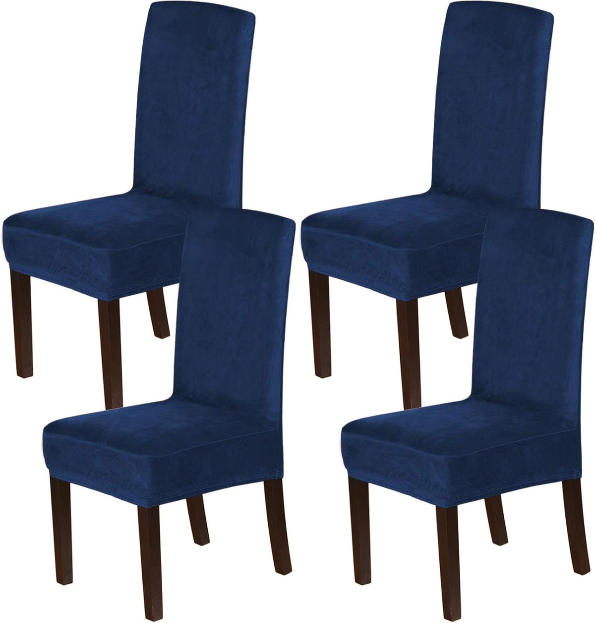 H.VERSAILTEX Velvet Dining Chair Covers Stretch Parson Chair Slipcovers, Set of 2