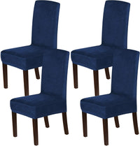 H.VERSAILTEX Velvet Dining Chair Covers Stretch Parson Chair Slipcovers, Set of 2