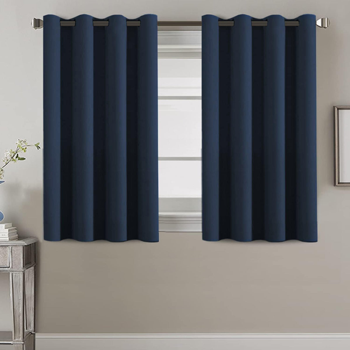 H.VERSAILTEX Room Darkening Curtains for Living Room Blackout Thermal Insulated Energy Efficient Winow Treatment Extra Long Curtains/Drapes, Grommet Top, One Panel