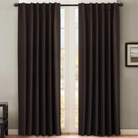 2pcs H.VERSAILTEX Blackout Curtains Thermal Insulated Window Treatment Panels Room Darkening Blackout Drapes for Living Room Back Tab/Rod Pocket Bedroom Draperies