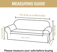 H.VERSAILTEX Jacquard Waterproof Sofa Slipcover – Stretch Couch Cover with Elastic Bottom