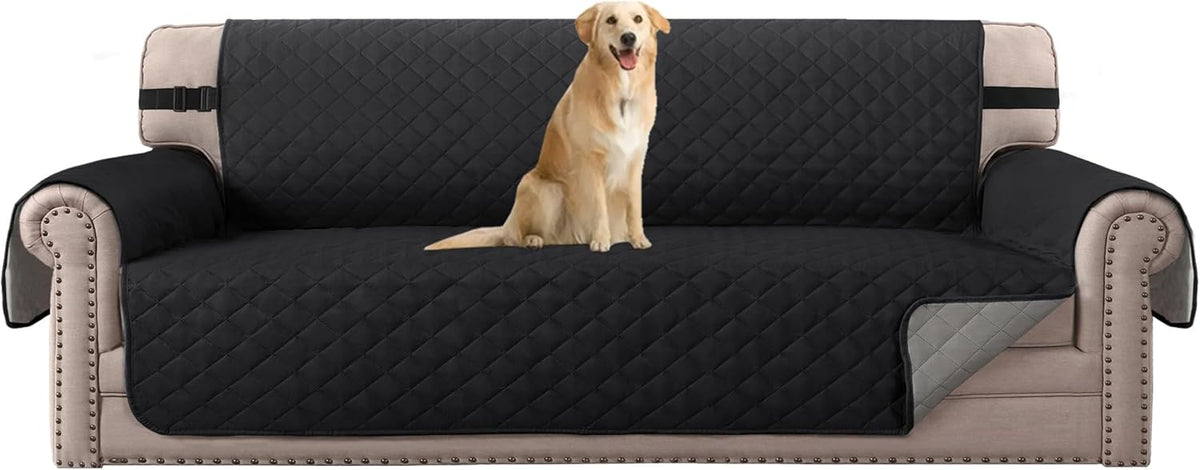 H.VERSAILTEX Sofa Protector for Dogs/Cats/Pets Sofa Slipcover Quilted Furniture Protector with Non Slip Elastic Strap Water Resistant Sofa Covers Couch Covers Seat Width: