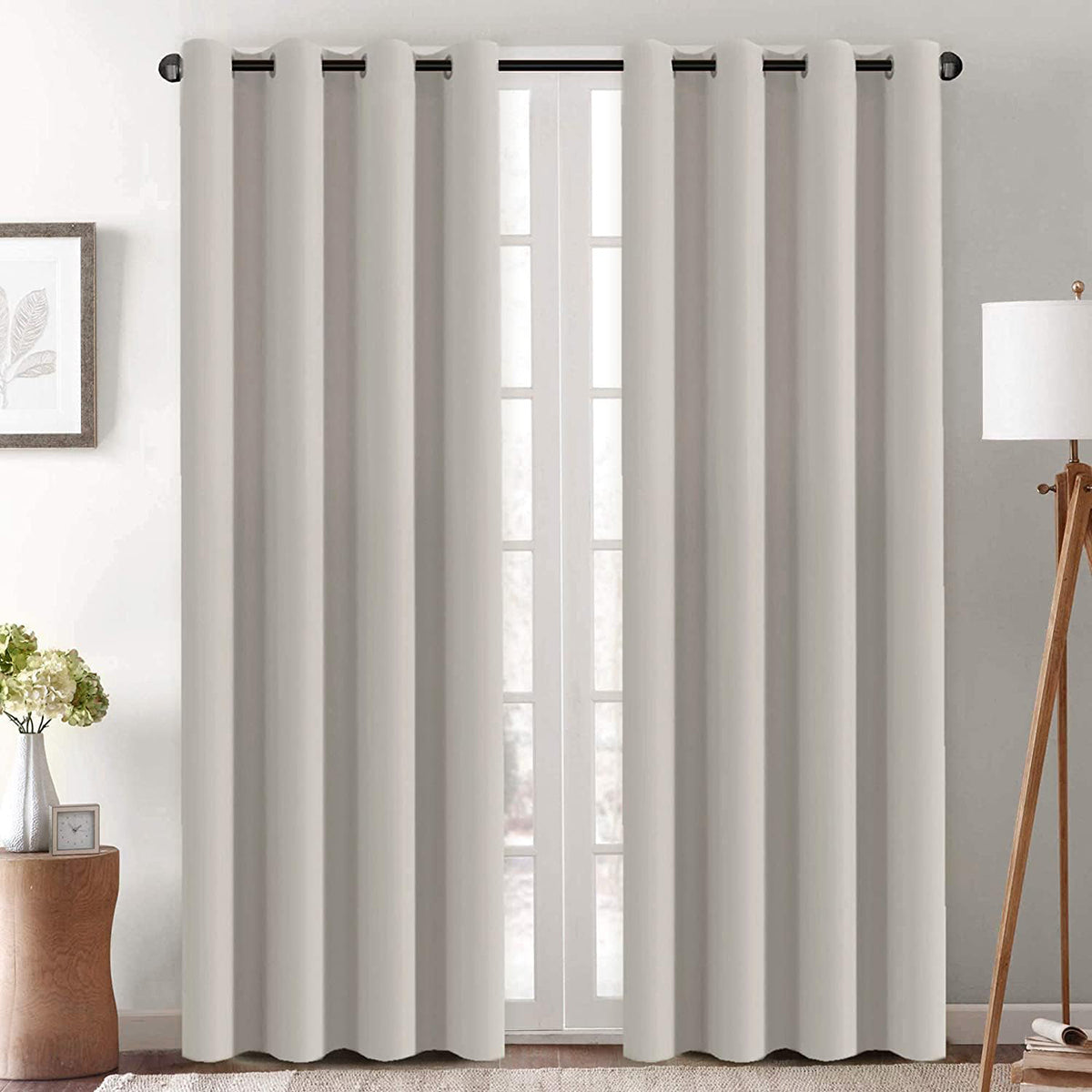 H.VERSAILTEX Room Darkening Curtains for Living Room Blackout Thermal Insulated Energy Efficient Winow Treatment Extra Long Curtains/Drapes, Grommet Top, One Panel