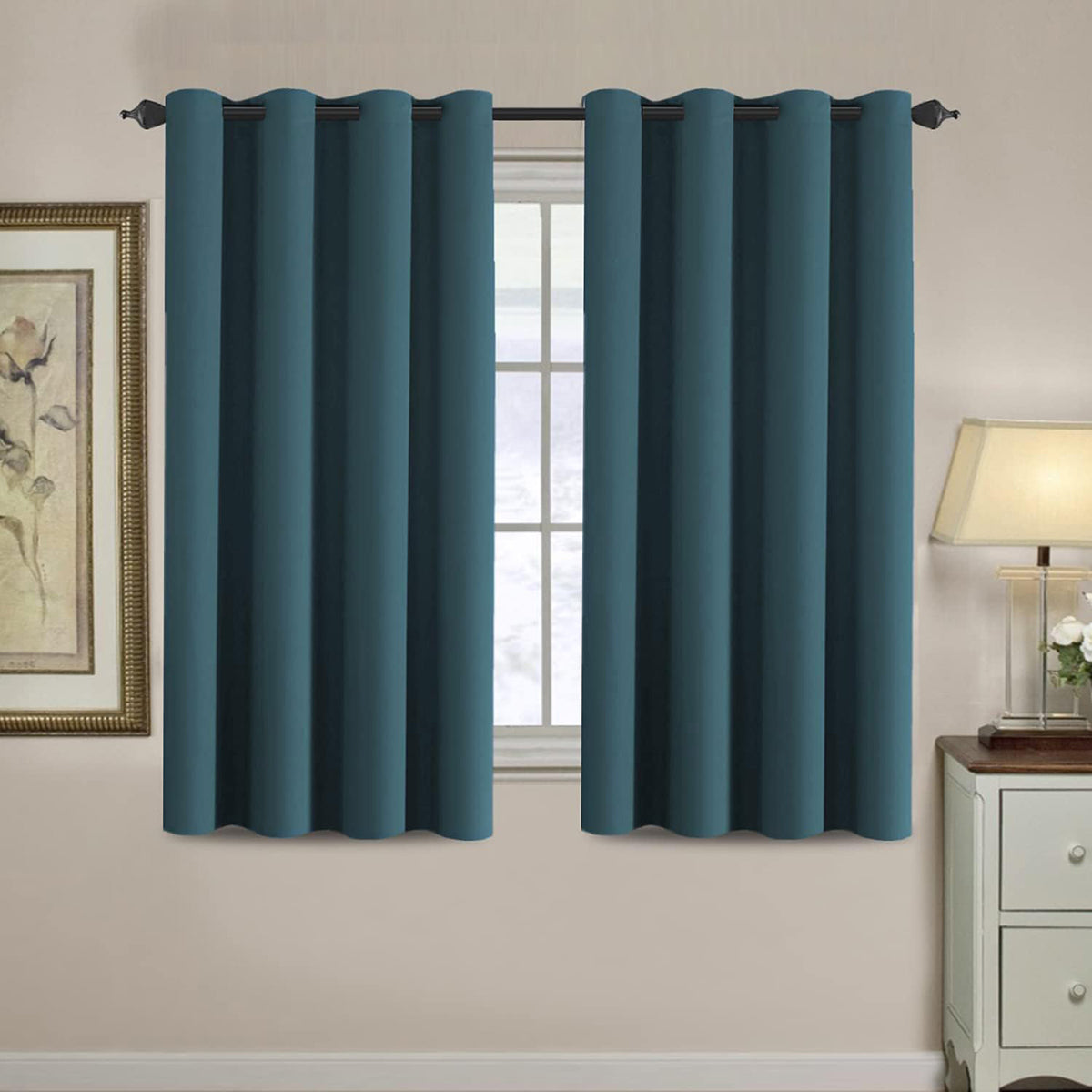 H.VERSAILTEX Room Darkening Curtains for Living Room Blackout Thermal Insulated Energy Efficient Winow Treatment Extra Long Curtains/Drapes, Grommet Top, One Panel