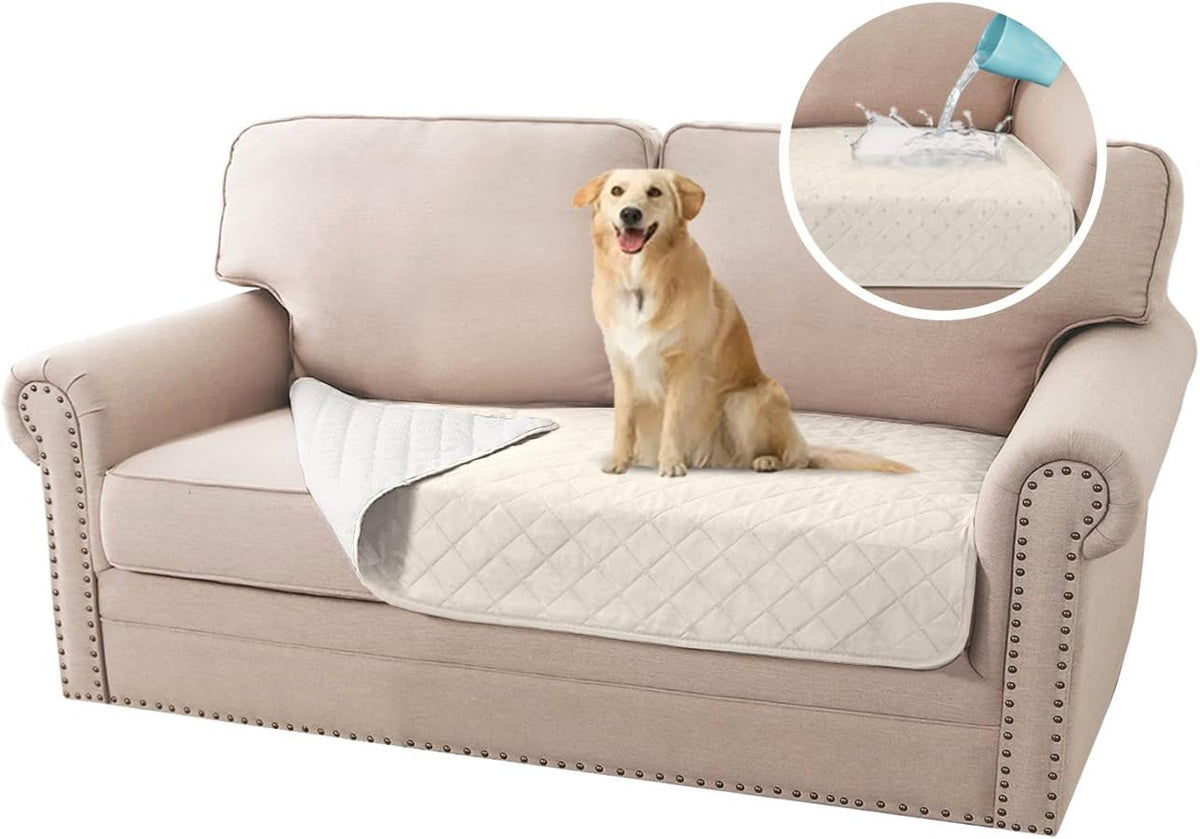 H.VERSAILTEX 100% Waterproof Sofa Cushion Cover Washable Dog Bed Cover Non-Slip Pet Blanket for Sofa Cushion Protector Cover Soft Seat Cushion Cover Sofa Cover