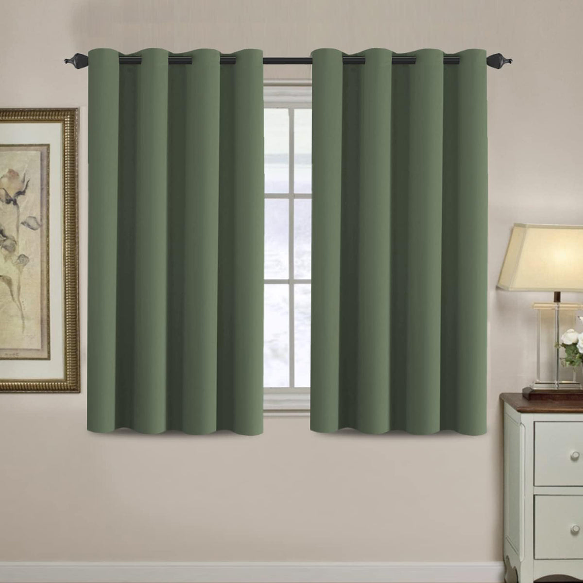 H.VERSAILTEX Room Darkening Curtains for Living Room Blackout Thermal Insulated Energy Efficient Winow Treatment Extra Long Curtains/Drapes, Grommet Top, One Panel