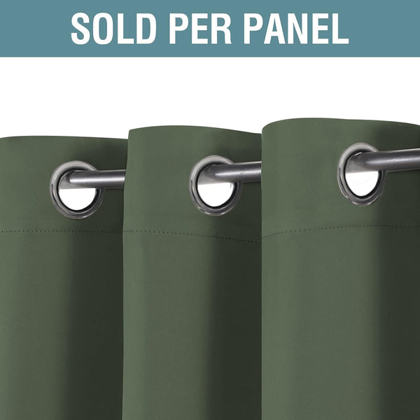 Blackout Thermal Insulated Winow Treatment Extra Long Grommet Top Curtains