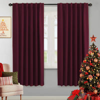 2pcs H.VERSAILTEX Blackout Curtains Thermal Insulated Window Treatment Panels Room Darkening Blackout Drapes for Living Room Back Tab/Rod Pocket Bedroom Draperies