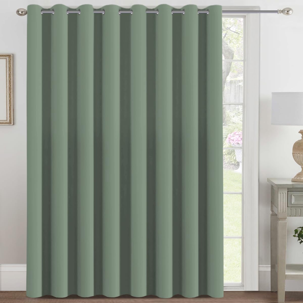 2pcs H.VERSAILTEX Light Blocking Curtain for Living Room Thermal Insulated Window Treatment Panel/Drape for Dining Room, Elegant Soft Curtain for Bedroom Grommet Top One Panel