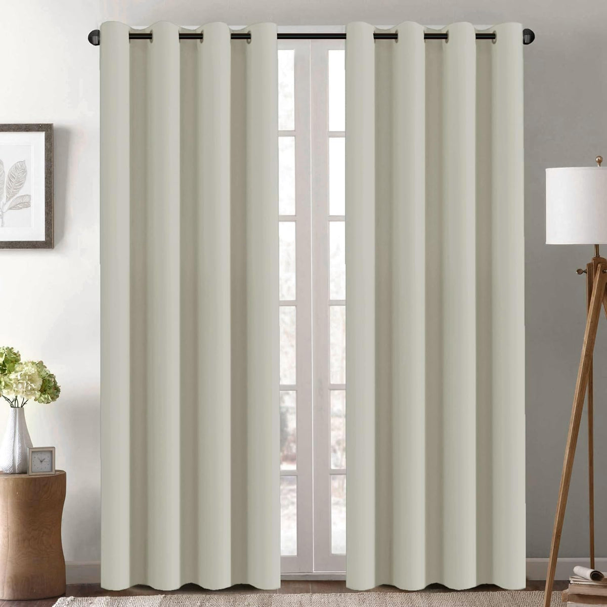 2pcs H.VERSAILTEX Light Blocking Curtain for Living Room Thermal Insulated Window Treatment Panel/Drape for Dining Room, Elegant Soft Curtain for Bedroom Grommet Top One Panel