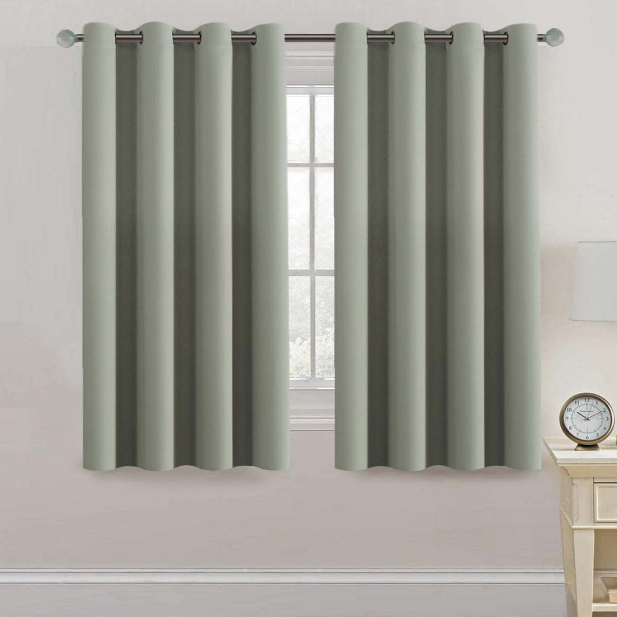 2pcs H.VERSAILTEX Light Blocking Curtain for Living Room Thermal Insulated Window Treatment Panel/Drape for Dining Room, Elegant Soft Curtain for Bedroom Grommet Top One Panel