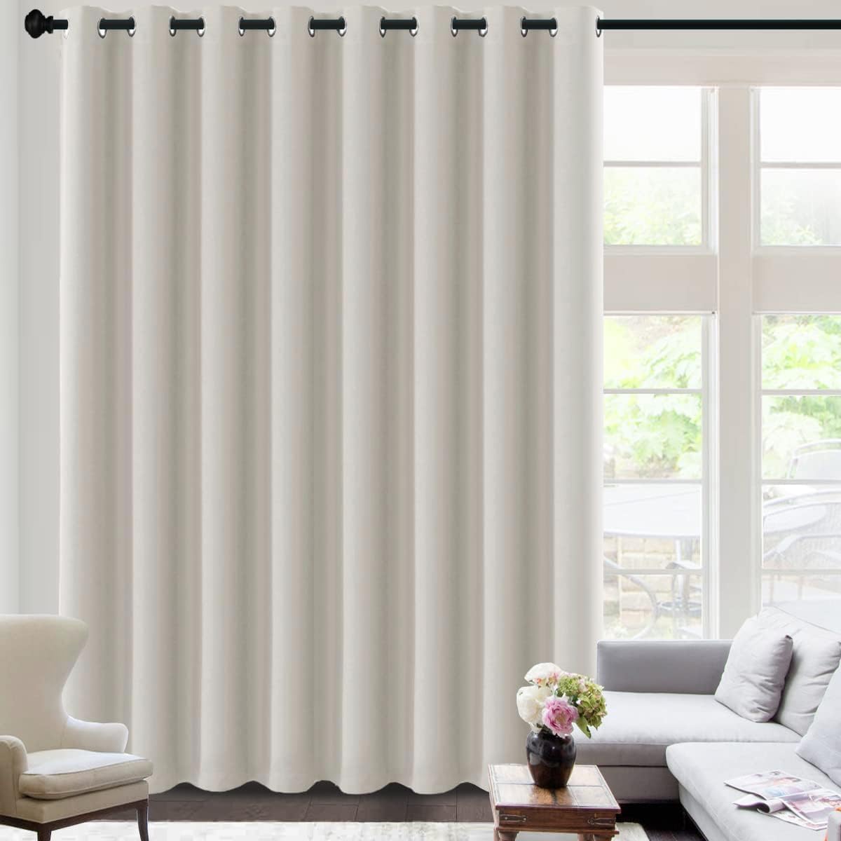 2pcs H.VERSAILTEX Light Blocking Curtain for Living Room Thermal Insulated Window Treatment Panel/Drape for Dining Room, Elegant Soft Curtain for Bedroom Grommet Top One Panel