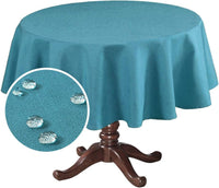 Linen Textured Table Cloths Premium Solid Tablecloth Spill-Proof Waterproof Table Cover