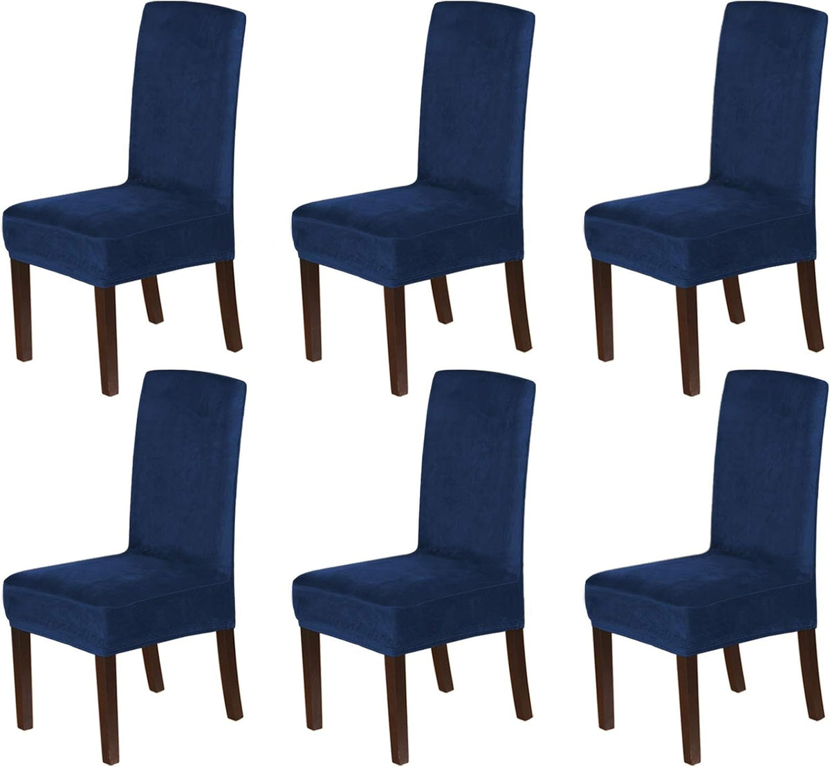 H.VERSAILTEX Velvet Dining Chair Covers Stretch Parson Chair Slipcovers, Set of 2