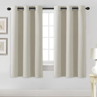 H.VERSAILTEX Stone Blue Blackout Curtains for Bedroom/Living Room 2 Panels Set - Thermal Insulated Room Darkening Grommet Top Blue Curtains