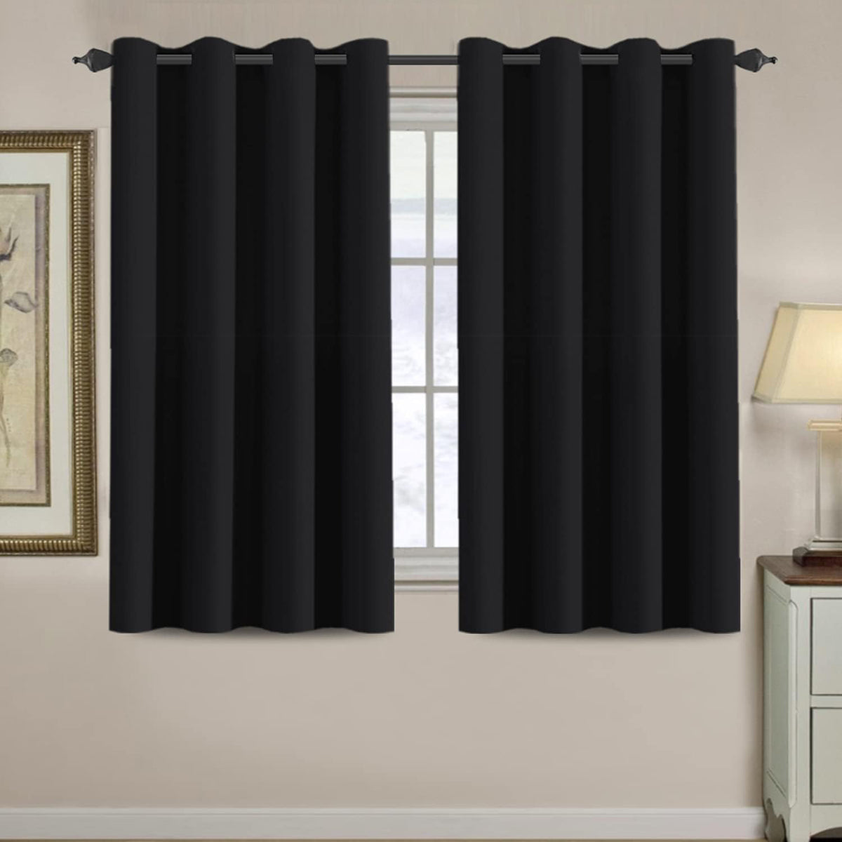 H.VERSAILTEX Room Darkening Curtains for Living Room Blackout Thermal Insulated Energy Efficient Winow Treatment Extra Long Curtains/Drapes, Grommet Top, One Panel