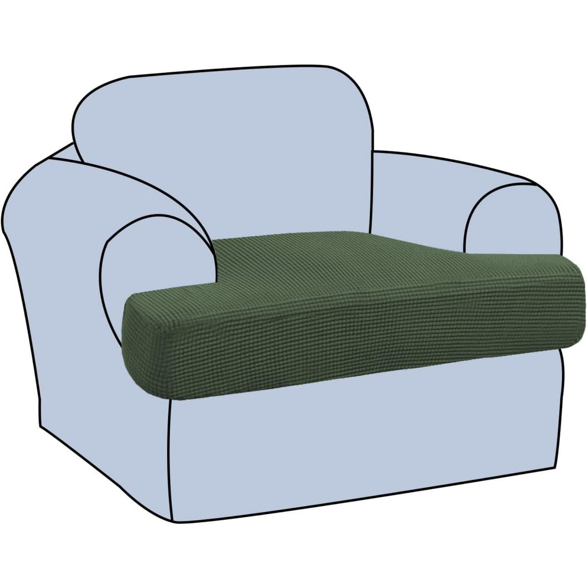 Stretch T Cushion Sofa Slipcovers Individually Sofa Cushion Covers Jacquard Fabric