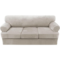 Sofa Slipcovers Thick Velvet Couch Cover Stretch T Cushion Sofa Covers Individual T Cushion Covers,