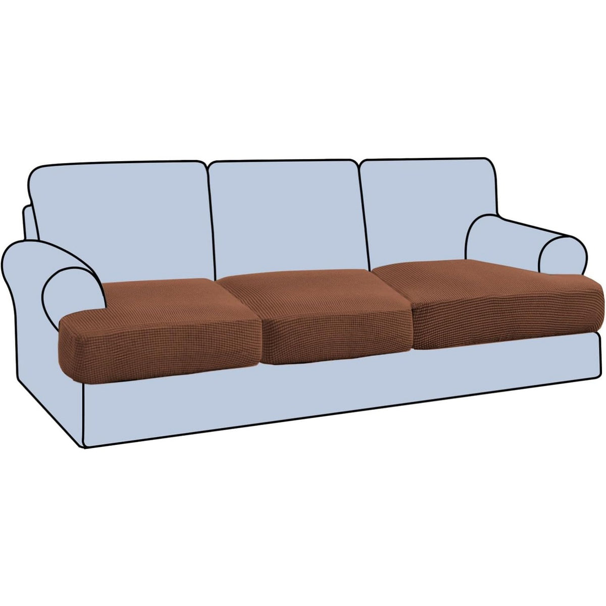 Stretch T Cushion Sofa Slipcovers Individually Sofa Cushion Covers Jacquard Fabric