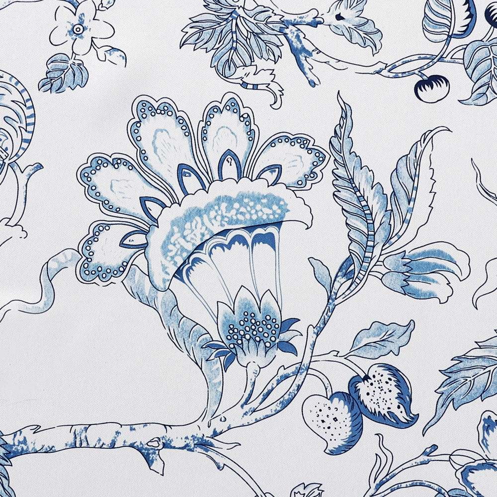 Turquoize Blackout Curtains 2 Panels Set Floral Print Drapes for Bedroom Thermal Insulated Grommet Window Curtain for Living Room(52"x 108",Antique Green Floral)