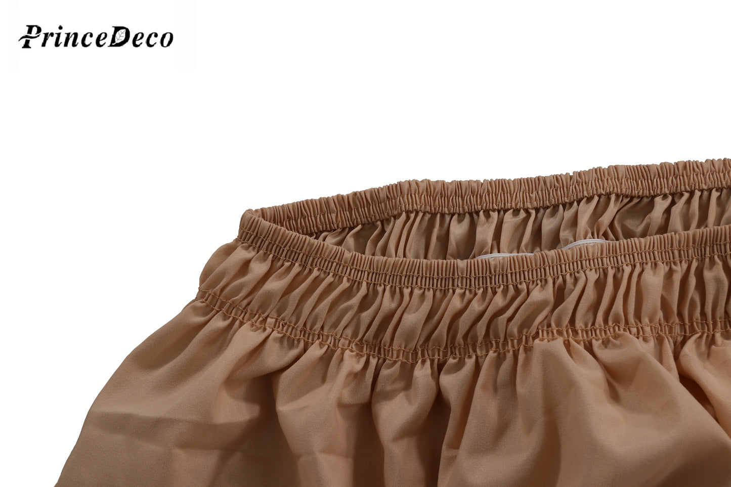 PrinceDeco Pleated Full Bed Skirt Tailored Drop Easy Fit - Bed Skirt for Full Beds