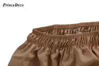 PrinceDeco Pleated Full Bed Skirt Tailored Drop Easy Fit - Bed Skirt for Full Beds