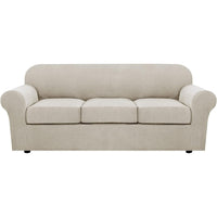 4 Piece Stretch Couch Covers for Cushion Couch Sofa Furniture Slipcovers