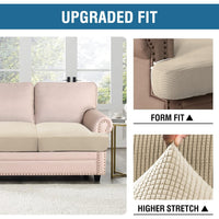 Stretch T Cushion Sofa Slipcovers Individually Sofa Cushion Covers Jacquard Fabric
