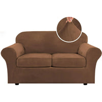 Modern Velvet Plush High Stretch Sofa Slipcover