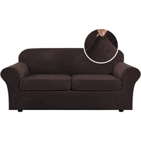 Modern Velvet Plush High Stretch Sofa Slipcover