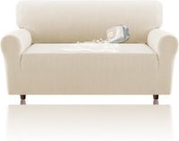 H.VERSAILTEX Jacquard Waterproof Sofa Slipcover – Stretch Couch Cover with Elastic Bottom