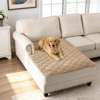 H.VERSAILTEX Chenille Couch Cover Fuzzy Sofa Cover Anti Slip Washable with Strap for Pets